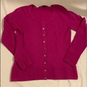 black goat 100% cashmere cardigan sweater size L